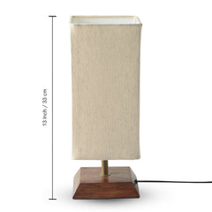 'Aura Light' Decorative Table Lamp In Mango Wood (33 Cm, Without Bulb, Handcrafted)