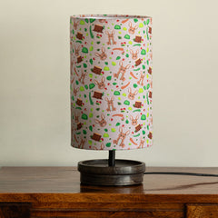 'Rabbit & Grove' Decorative Table Lamp In Mango Wood (33.8 Cm, Without Bulb, Handcrafted)