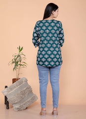 Women's Short Kurti Tops for Jeans | Stylish Rayon Kurta for Girls | Trendy Ethnic Short Kurta for Daily & Office Wear PR6