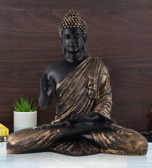 Gautam Buddha Statue Showpiece Idol Figurine for Feng Sui, Vastu, Home Decor, Office, Diwali, Gifting, Living Room, Bedroom, Study Table -27