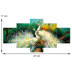 Set of Five MDF Framed 3D Wall Painting for Home Decoration, Big Size Painting for Living Room, Bedroom (17x30 inches)WE 1
