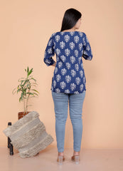 Women's Short Kurti Tops for Jeans | Stylish Rayon Kurta for Girls | Trendy Ethnic Short Kurta for Daily & Office Wear PR22