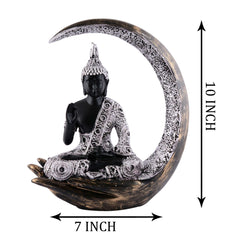 Gautam Buddha Statue Showpiece Idol Figurine for Feng Sui, Vastu, Home Decor, Office, Diwali, Gifting, Living Room, Bedroom, Study Table -27