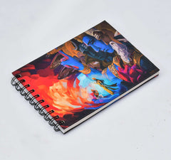 SHITAL CRAFTS Handmade Classic Krishna Printed Cardboard Writing sketching Diary for Different Purposes