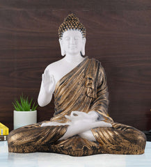 Gautam Buddha Statue Showpiece Idol Figurine for Feng Sui, Vastu, Home Decor, Office, Diwali, Gifting, Living Room, Bedroom, Study Table -27