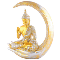 Gautam Buddha Statue Showpiece Idol Figurine for Feng Sui, Vastu, Home Decor, Office, Diwali, Gifting, Living Room, Bedroom, Study Table -27