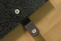 Vintage Handmade Genuine Leather Journal | Premium Antique button Closure | 200 Handmade White Pages -1