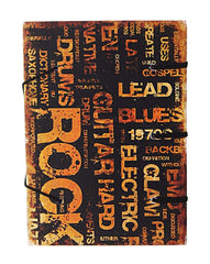 Handmade Printed Cardboard Journal Diary with Buckle Lock Unruled 200 Pages Notepad Personal Diaries for Men and Women -1