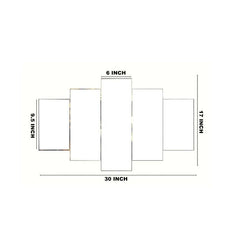 Set of Five MDF Framed 3D Wall Painting for Home Decoration, Big Size Painting for Living Room, Bedroom (17x30 inches)WE 1