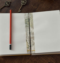 Handmade Printed Cardboard Journal Diary with Buckle Lock Unruled 200 Pages Notepad Personal Diaries for Men and Women -1