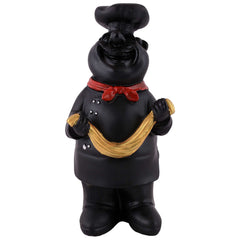 Resin Showpiece Cute Chef Figurine Miniature Statue Ornaments Welcome Board Table Dcor For Kitchen Decoration items for Restaurant