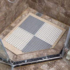 Anti Slip Bathroom Floor Mat, Shower Anti Slip Mat for Bathroom Floor, Striped Anti Skid, Stand up mat for Bath, Kitchen, Anti Bacterial (Random Color - 1 Piece)