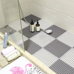 Anti Slip Bathroom Floor Mat, Shower Anti Slip Mat for Bathroom Floor, Striped Anti Skid, Stand up mat for Bath, Kitchen, Anti Bacterial (Random Color - 1 Piece)