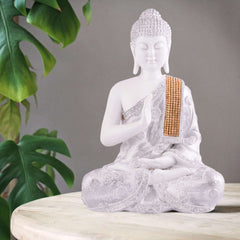 Gautam Buddha Statue Showpiece Idol Figurine for Feng Sui, Vastu, Home Decor, Office, Diwali, Gifting, Living Room, Bedroom, Study Table -27