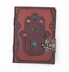 Genuine Leather Diary | Vintage Handmade Leather Journal | Premium Antique String Closure | 200 Handmade Deckle Edge Antique Pages -1