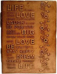 Vintage Handmade Genuine Leather Journal | Premium Antique button Closure | 200 Handmade White Pages -1