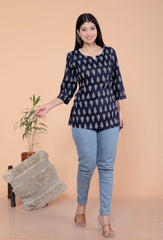 Women's Short Kurti Tops for Jeans | Stylish Rayon Kurta for Girls | Trendy Ethnic Short Kurta for Daily & Office Wear PR10