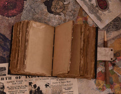 Genuine Leather Diary | Vintage Handmade Leather Journal | Premium Antique LOCK Closure | 200 Handmade Deckle Edge Antique Pages -1