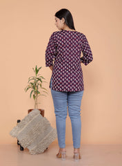 Women's Short Kurti Tops for Jeans | Stylish Rayon Kurta for Girls | Trendy Ethnic Short Kurta for Daily & Office Wear PR42