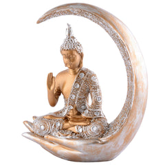 Gautam Buddha Statue Showpiece Idol Figurine for Feng Sui, Vastu, Home Decor, Office, Diwali, Gifting, Living Room, Bedroom, Study Table -27