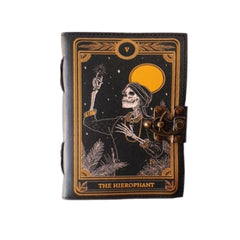 Genuine Leather Diary | Vintage Handmade Leather Journal | Premium Antique String Closure | 200 Handmade Deckle Edge Antique Pages -1