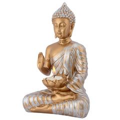 Gautam Buddha Statue Showpiece Idol Figurine for Feng Sui, Vastu, Home Decor, Office, Diwali, Gifting, Living Room, Bedroom, Study Table -27