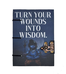 Handmade Printed Cardboard Journal Diary with Buckle Lock Unruled 200 Pages Notepad Personal Diaries for Men and Women -1