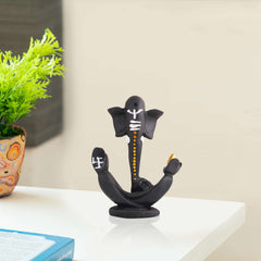 Ganesha Statue Showpiece Idol Shriganesh Bhagwan Murti / Home, Office Decor / Car Dashboard Ganpati / Lord Vinayaka Statue God of Luck & Success Sculpture / Gift Items -05