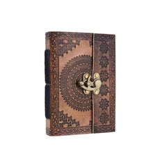 Leather Journal Diary with Premium Antique String Closure vintage Journal handmade 200 pages white unruled|travel Diary|personal journal -9