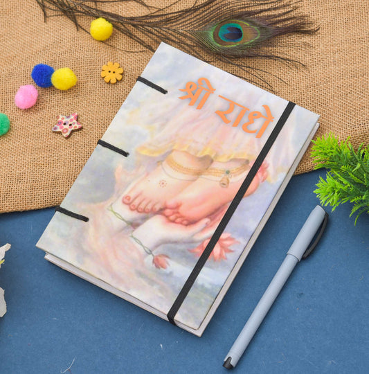 Handmade Printed Cardboard Journal Diary with Buckle Lock Unruled 200 Pages Notepad Personal Diaries for Men and Women -1