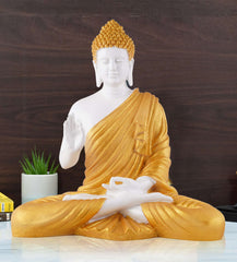 Gautam Buddha Statue Showpiece Idol Figurine for Feng Sui, Vastu, Home Decor, Office, Diwali, Gifting, Living Room, Bedroom, Study Table -27