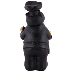 Resin Showpiece Cute Chef Figurine Miniature Statue Ornaments Welcome Board Table Dcor For Kitchen Decoration items for Restaurant