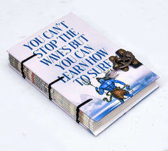 Handmade Printed Cardboard Journal Diary with Buckle Lock Unruled 200 Pages Notepad Personal Diaries for Men and Women -1