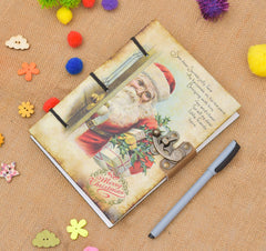 Handmade Printed Cardboard Journal Diary with Buckle Lock Unruled 200 Pages Notepad Personal Diaries for Men and Women -1