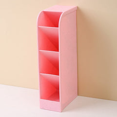 4 Grid Desktop Pen Cum Cosmetic Holder, Pen Holder, 4 Compartment Office Desk Organizer, Stationary & Makeup Brush Organizer