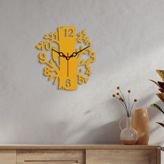 Tree Shape Designer Wooden Wall Clock