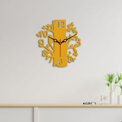 Tree Shape Designer Wooden Wall Clock