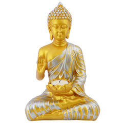 Gautam Buddha Statue Showpiece Idol Figurine for Feng Sui, Vastu, Home Decor, Office, Diwali, Gifting, Living Room, Bedroom, Study Table -27