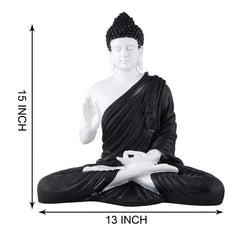 Gautam Buddha Statue Showpiece Idol Figurine for Feng Sui, Vastu, Home Decor, Office, Diwali, Gifting, Living Room, Bedroom, Study Table -27