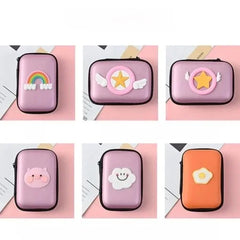 Cartoon Square Headphone case (Random)