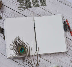 Leather Journal Diary with metal lock vintage Journal handmade 200 pages white unruled|travel Diary|personal journal -1