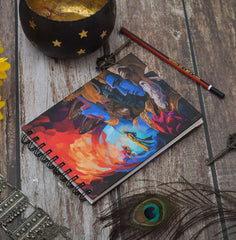 SHITAL CRAFTS Handmade Classic Krishna Printed Cardboard Writing sketching Diary for Different Purposes