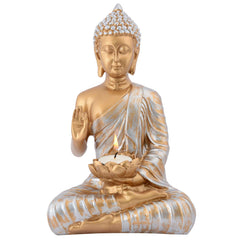 Gautam Buddha Statue Showpiece Idol Figurine for Feng Sui, Vastu, Home Decor, Office, Diwali, Gifting, Living Room, Bedroom, Study Table -27