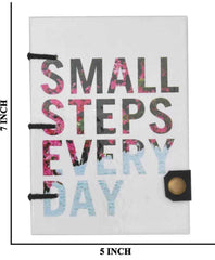 Handmade Printed Cardboard Journal Diary with Buckle Lock Unruled 200 Pages Notepad Personal Diaries for Men and Women -1