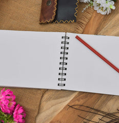 SHITAL CRAFTS Handmade Classic Krishna & Peacock Printed Cardboard Writing sketching Diary for Different Purposes