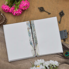Handmade Printed Cardboard Journal Diary with Buckle Lock Unruled 200 Pages Notepad Personal Diaries for Men and Women -1