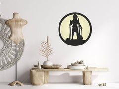 Hanuman Ji  LED Wall Decor MDF Wood Backlit Wall Art With LED Light For Living Room