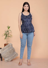 Elegant Sleeveless Cotton Kurti - TP17