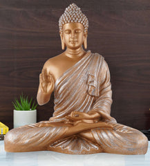 Gautam Buddha Statue Showpiece Idol Figurine for Feng Sui, Vastu, Home Decor, Office, Diwali, Gifting, Living Room, Bedroom, Study Table -27