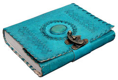 Leather Journal Diary with Premium Antique String Closure vintage Journal handmade 200 pages white unruled|travel Diary|personal journal -9
